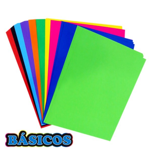 PAPEL BOND FLUOR. CTA. MIX 75G.TASKY PAQ.C100H. C.25
